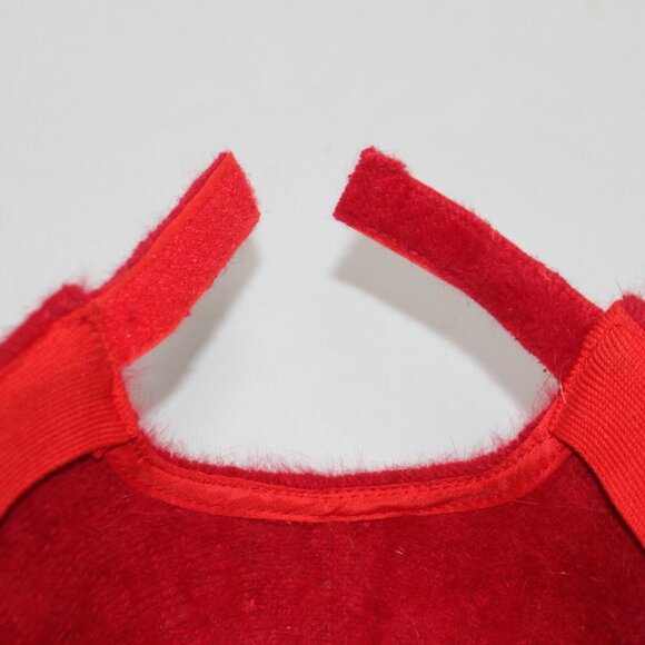 Rabbit Fur with Red Rhinestones Baseball Cap - Picture 10 of 11